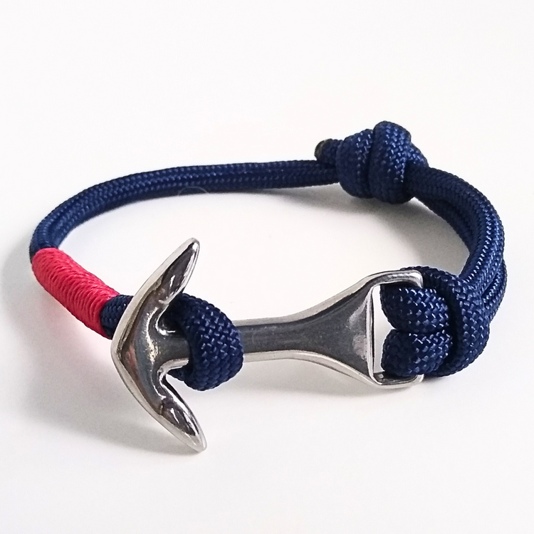 Bracelet avec ancre moyenne, ajustable