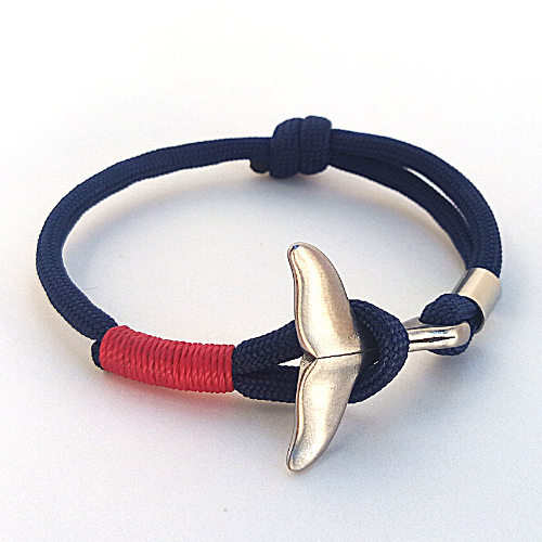 Bracelet avec queue de baleine, ajustable