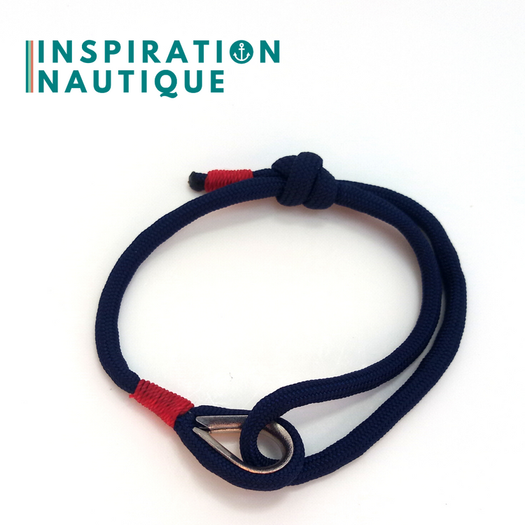 Bracelet cosse et noeud coulissant