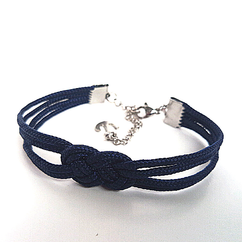 Bracelet mini noeud de carrick double