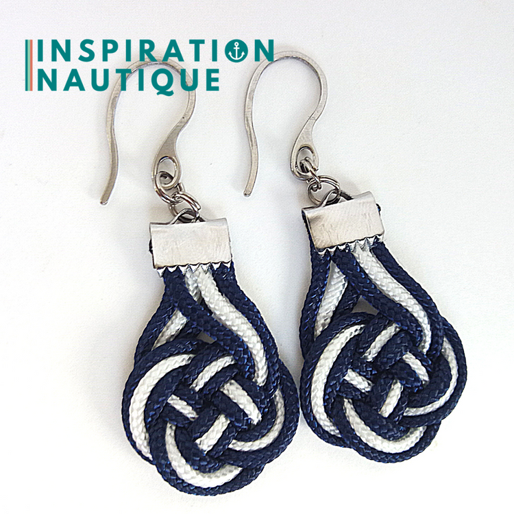 Boucles d'oreilles Double Coin Knot