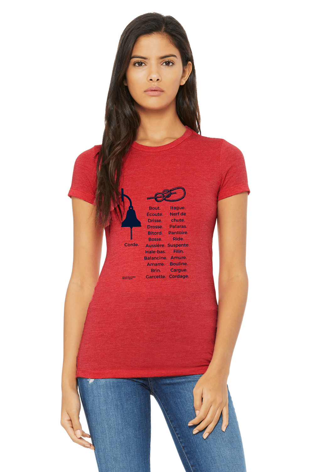 T-shirt femme - Corde vs cordages - Visuel marine