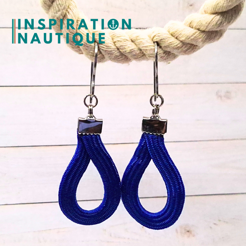 Boucles d'oreilles Goutte, Bleu