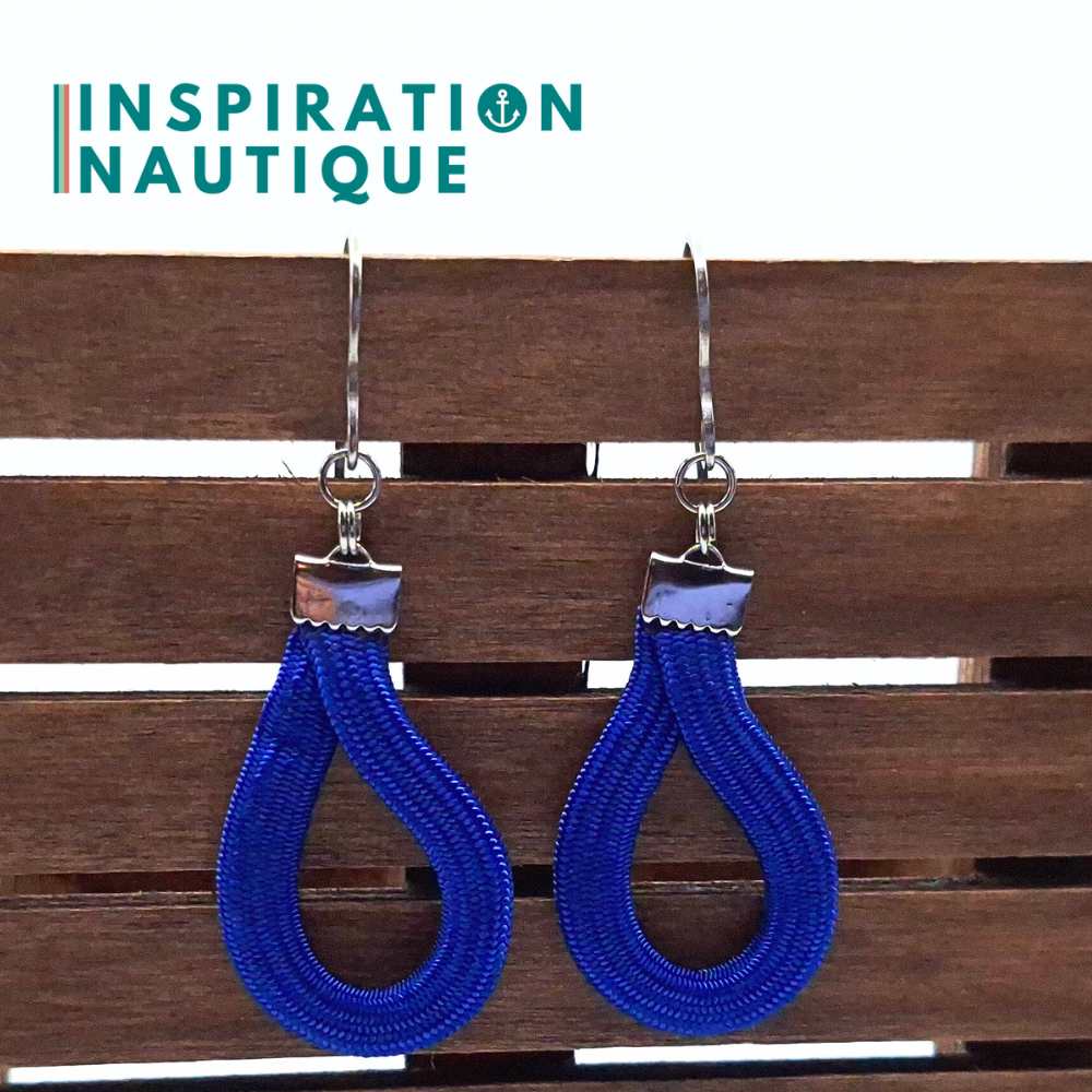 Boucles d'oreilles Goutte, Bleu