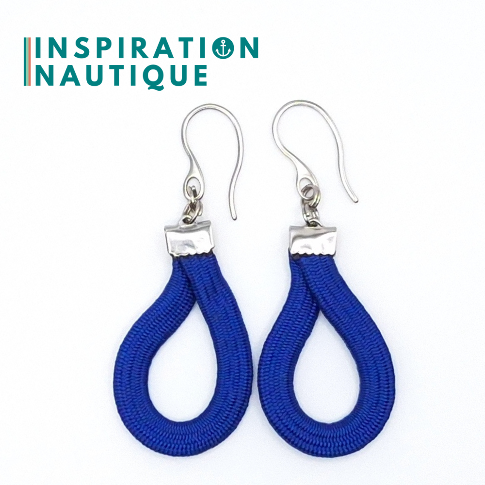 Boucles d'oreilles Goutte, Bleu