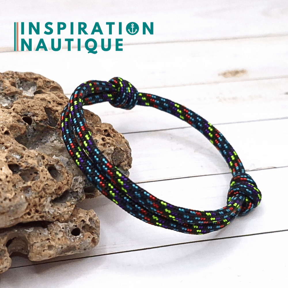 Bracelet simple avec noeuds de pêcheur, Cher