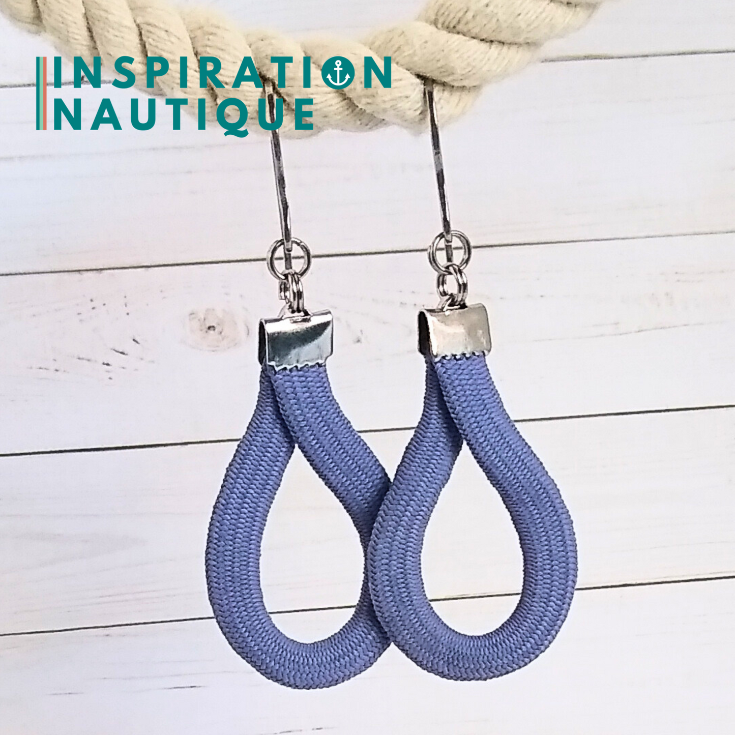 Boucles d'oreilles Goutte, Lavande mauve