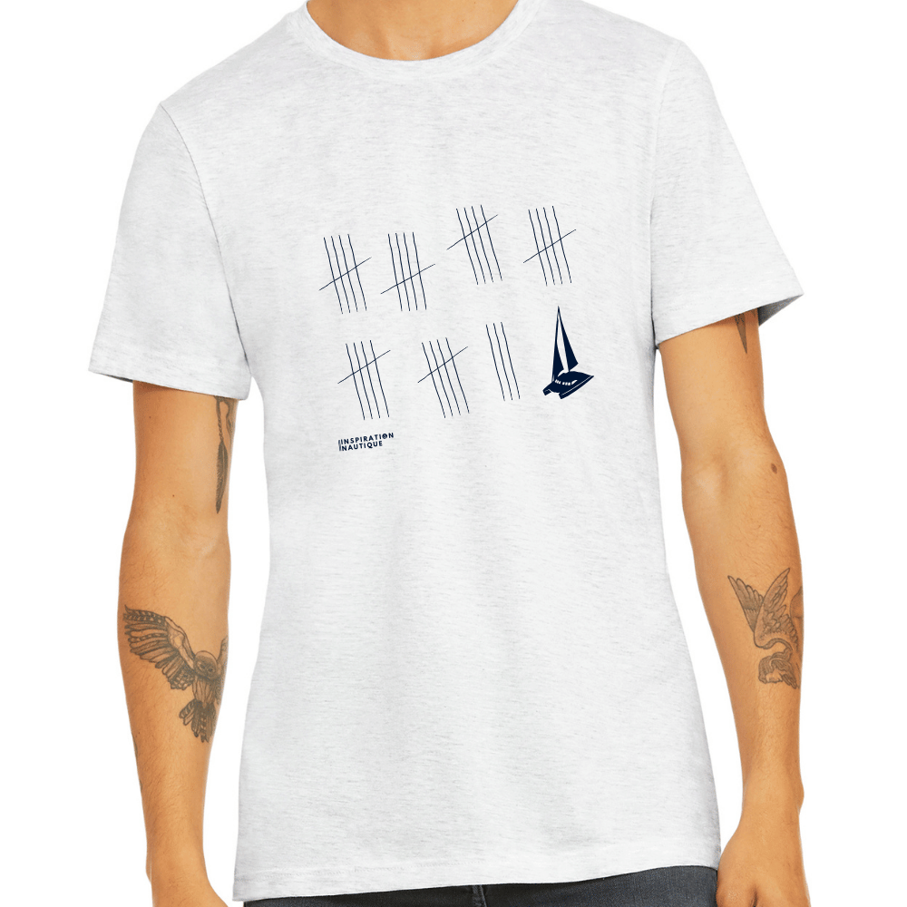 T-shirt unisexe col rond - La patience (catamaran) - Visuel marine
