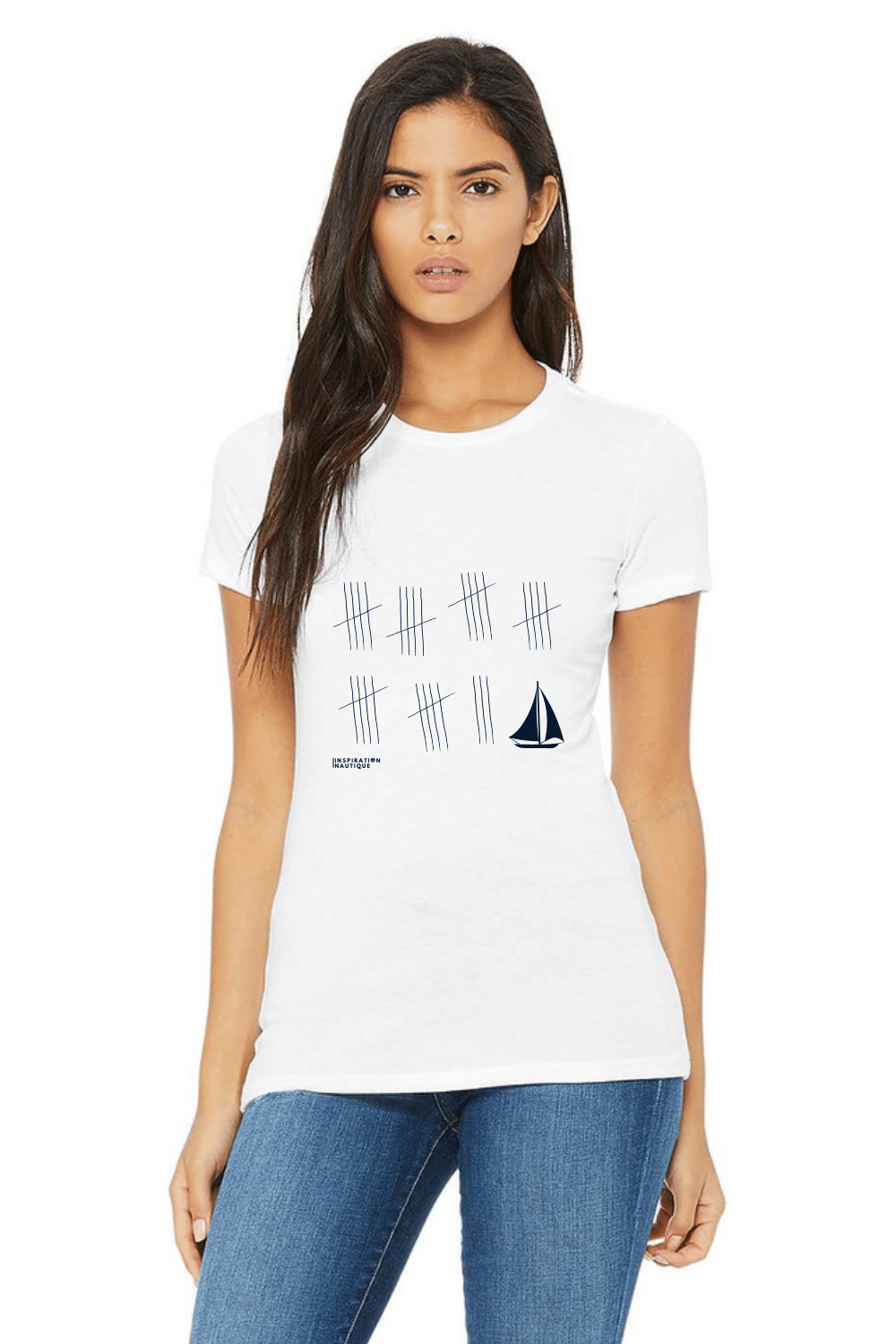 T-shirt femme - La patience (voilier) - Visuel marine