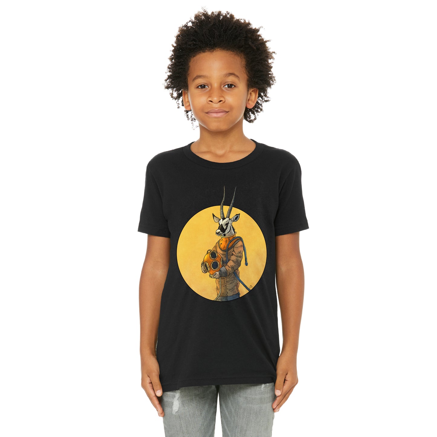 T-shirt enfant unisexe : Oryx abyssal