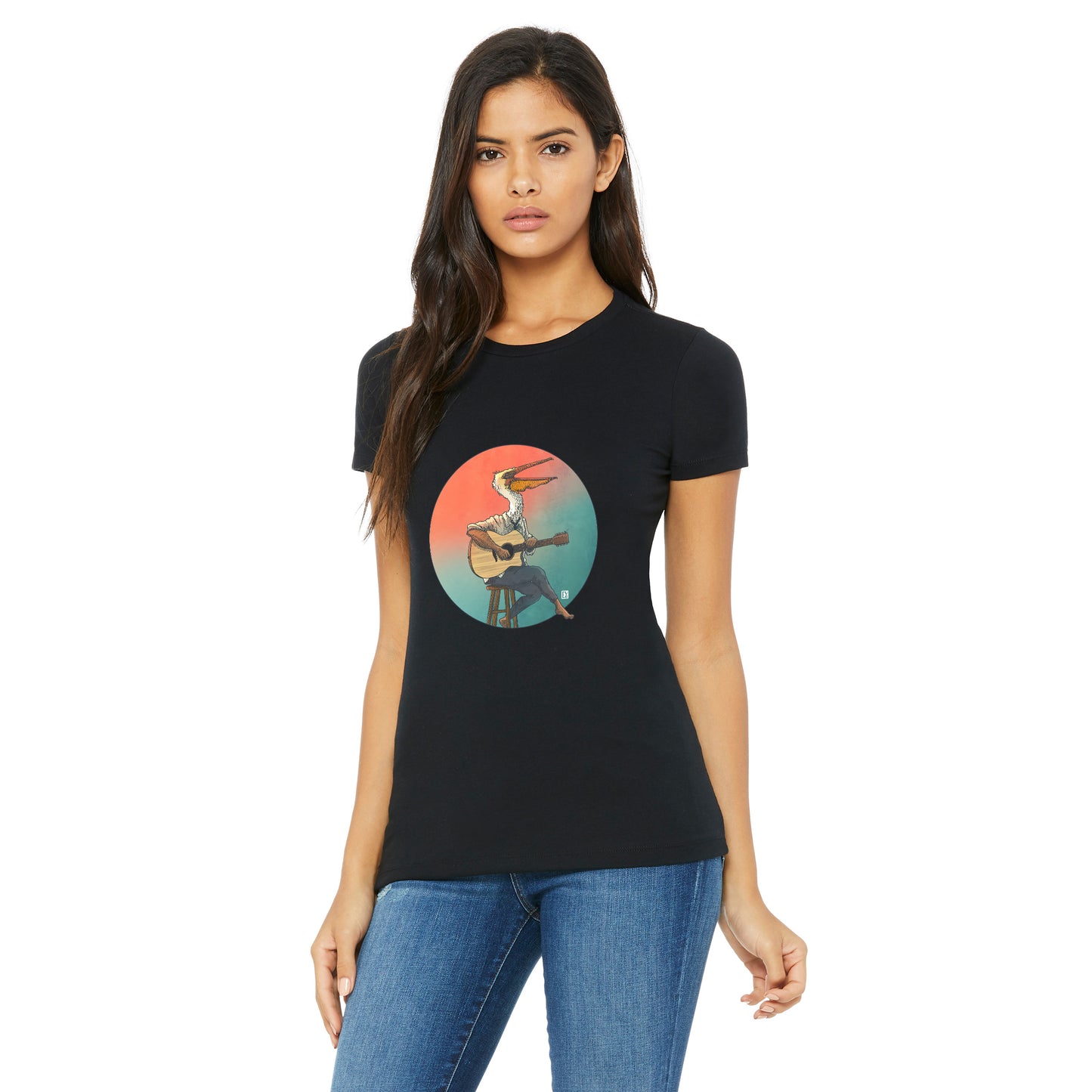 T-shirt femme : Pélican acoustique