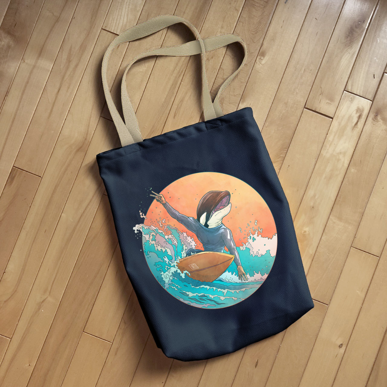 Sac fourre-tout : Dan le surfeur - sac marine