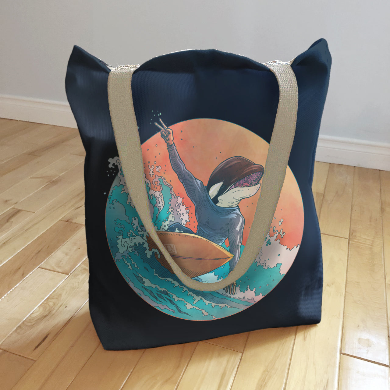 Sac fourre-tout : Dan le surfeur - sac marine