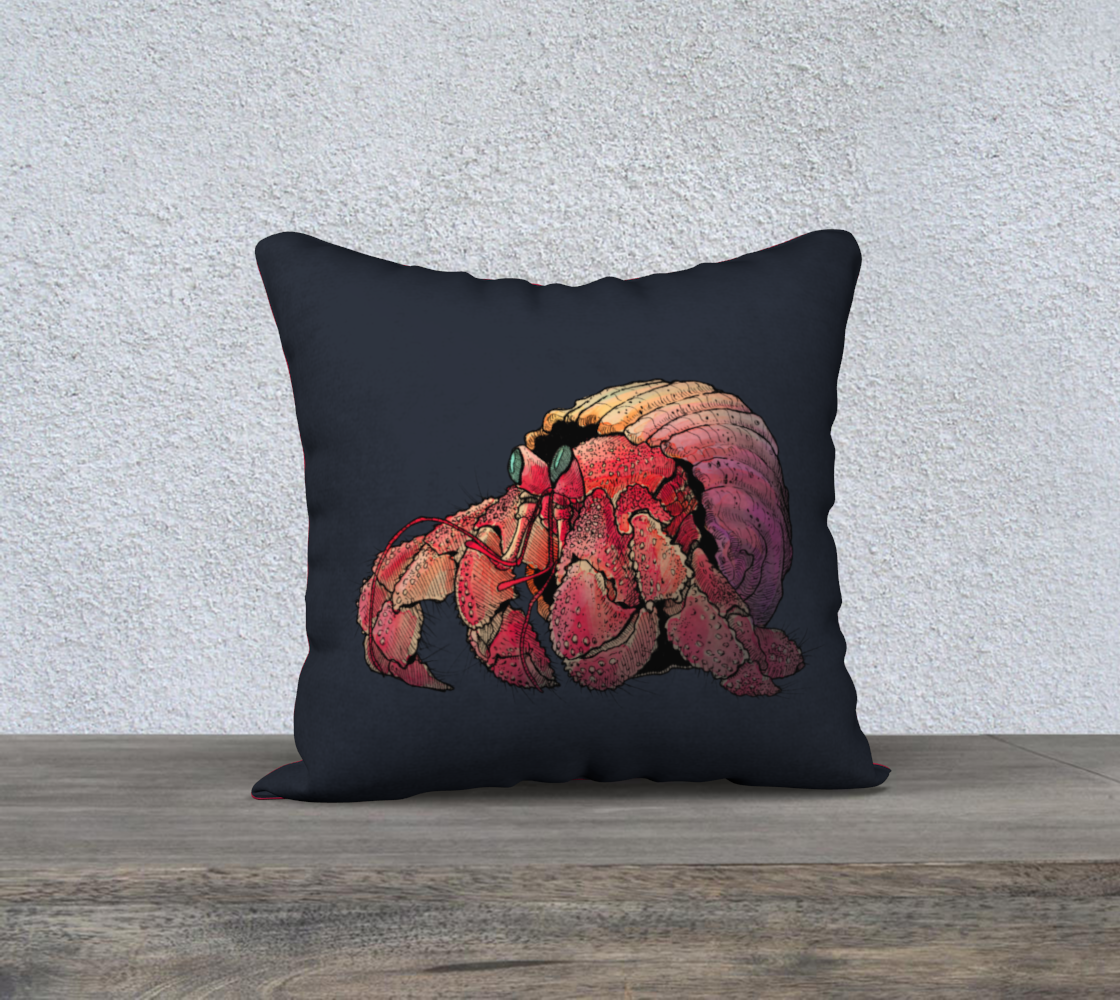 Housse de coussin : Le bernard-l'hermite