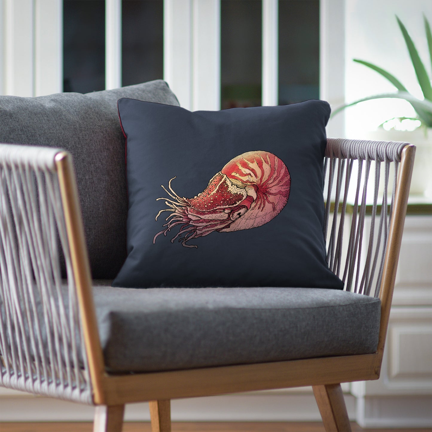 Housse de coussin : Le nautilus