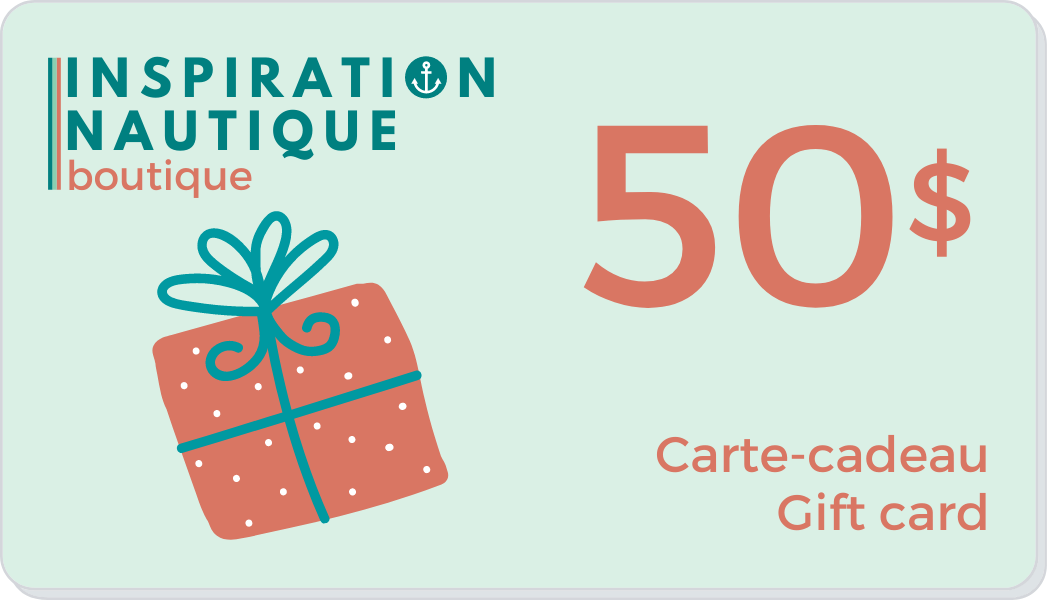 Carte-cadeau d'inspiration nautique - Faites plaisir à un·e être cher·ère!