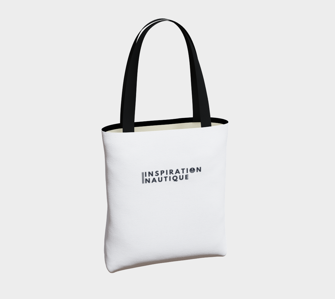 Sac fourre-tout - Celui qui attend que tout danger soit écarté... - Marine sur fond blanc