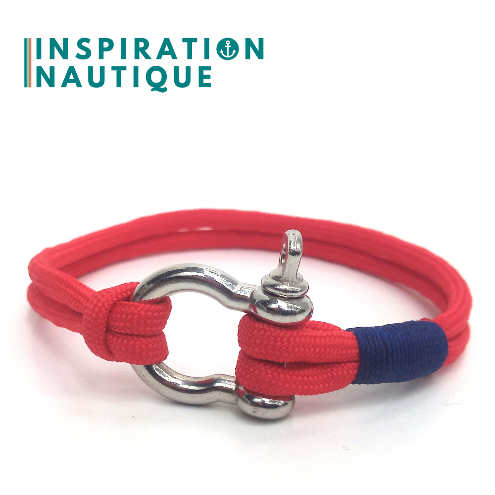 Nautical shackle bracelet for men and women