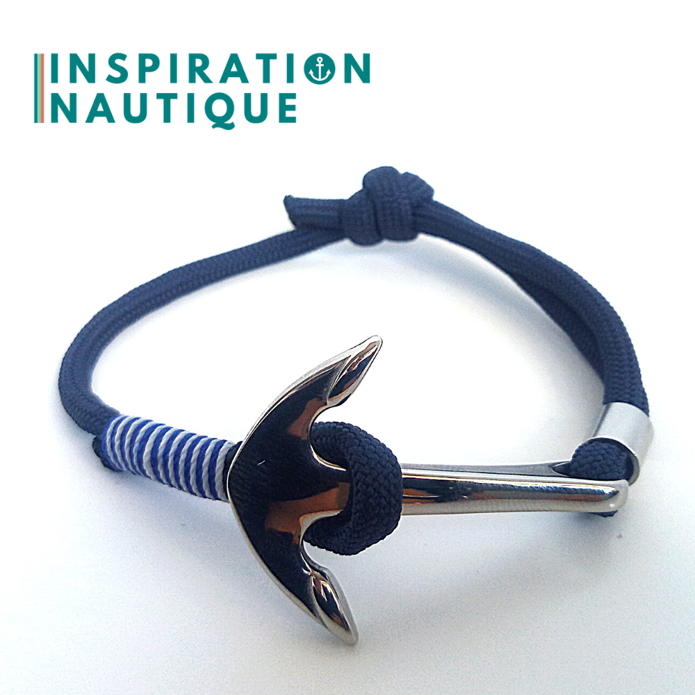 Marine anchor bracelet for men or women made in Canada