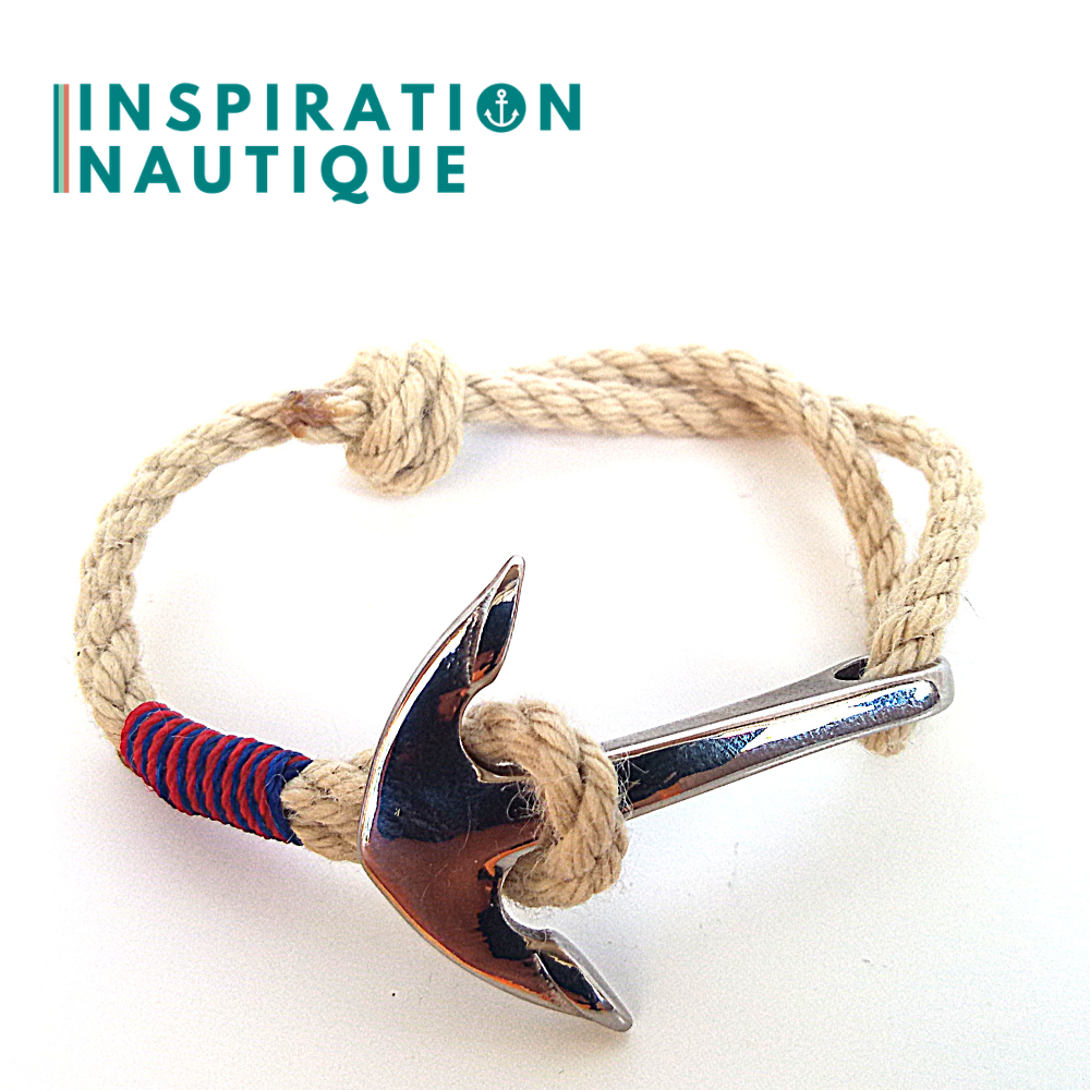 Boating cord anchor bracelet for men and women made in Canada
