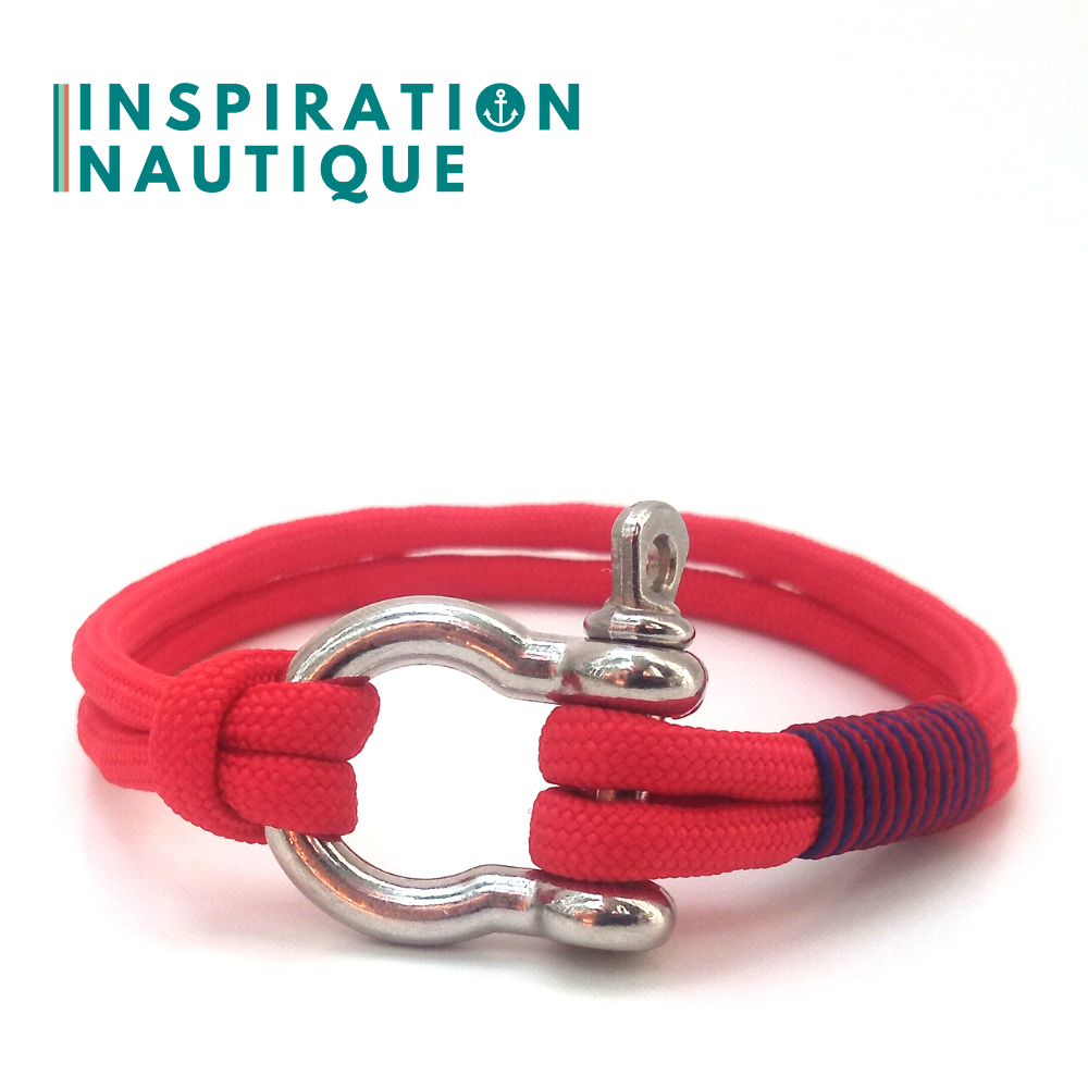 Stainless steel shackle bracelet