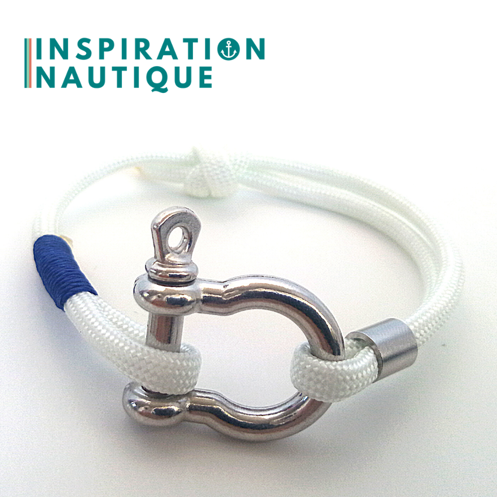 Stainless steel shackle bracelet