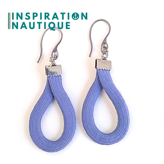 Boucles d'oreilles Goutte, Lavande mauve