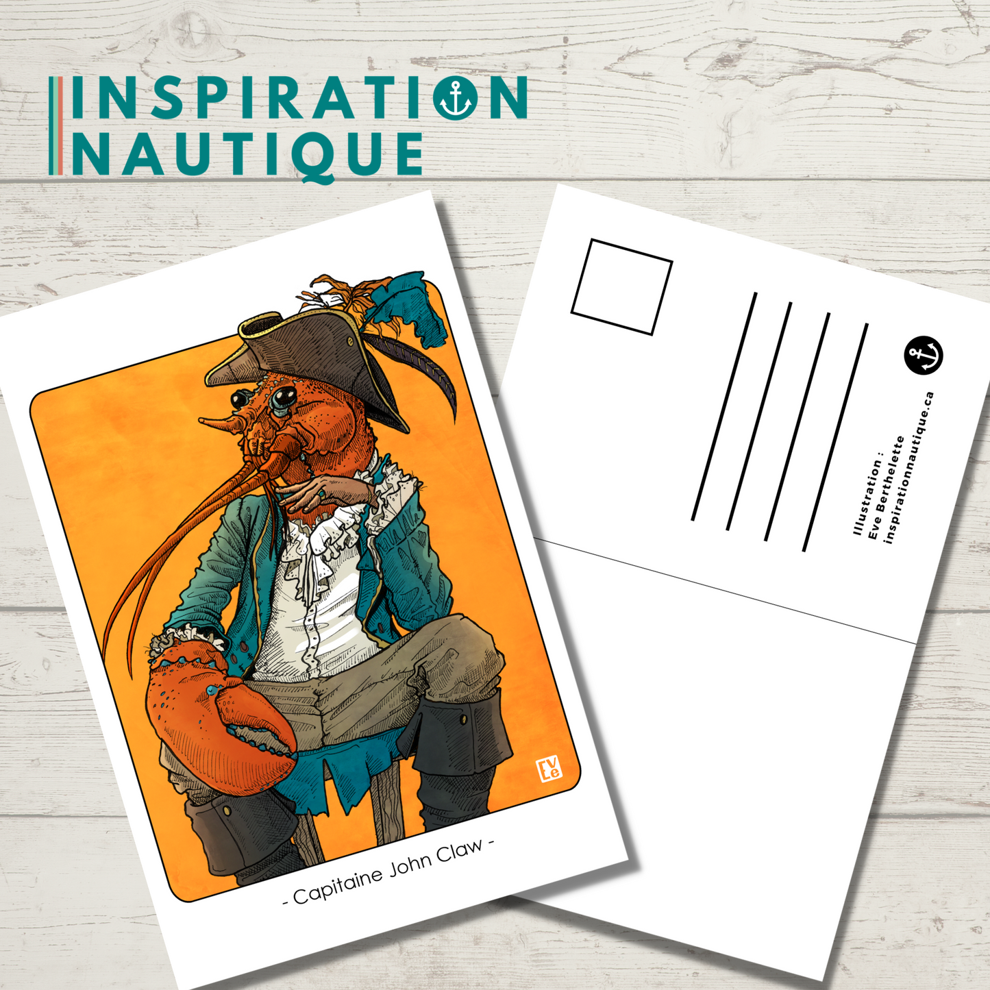 Carte postale : Capitaine John Claw