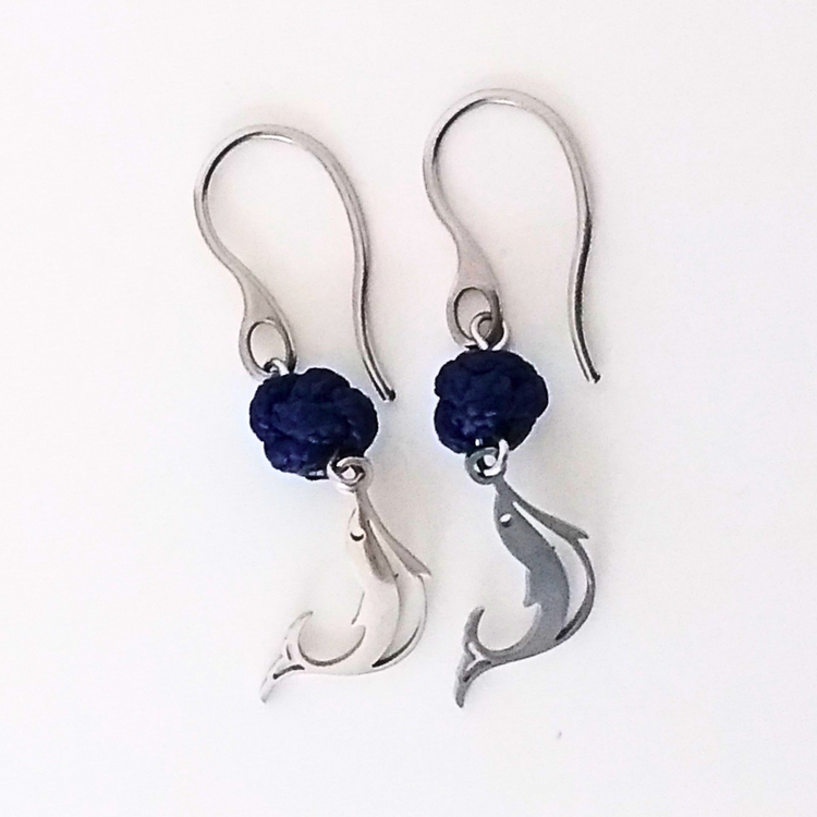 Boucles d'oreilles dauphin