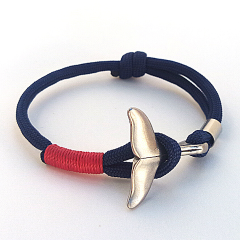 Bracelet avec queue de baleine, ajustable