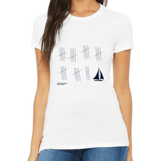 T-shirt femme - La patience (voilier) - Visuel marine