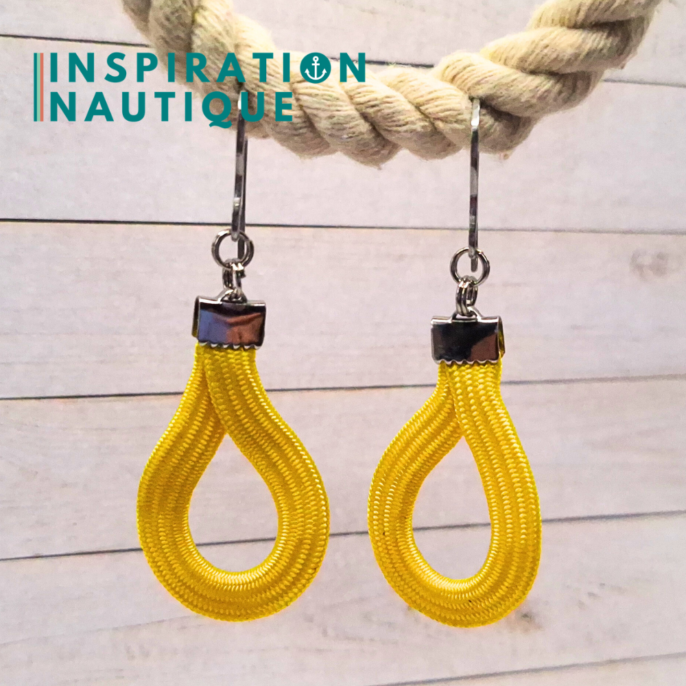 Boucles d'oreilles Goutte, Jaune