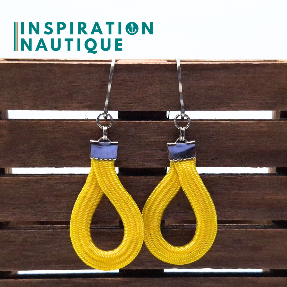 Boucles d'oreilles Goutte, Jaune