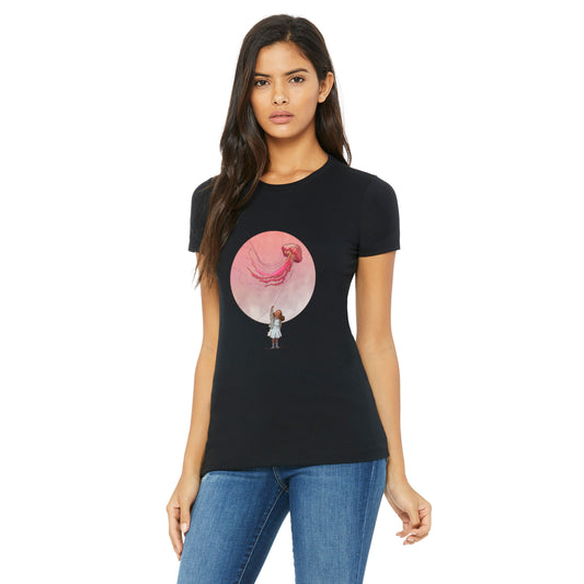 T-shirt femme : Cerf-volant océanique