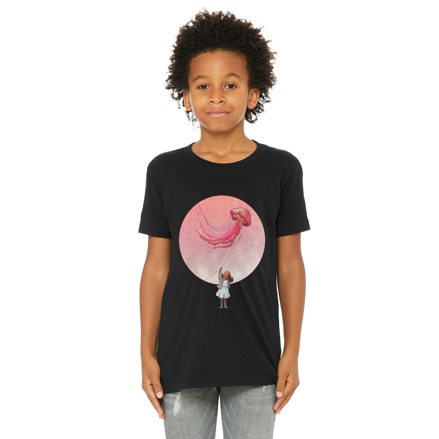 T-shirt enfant unisexe : Cerf-volant océanique
