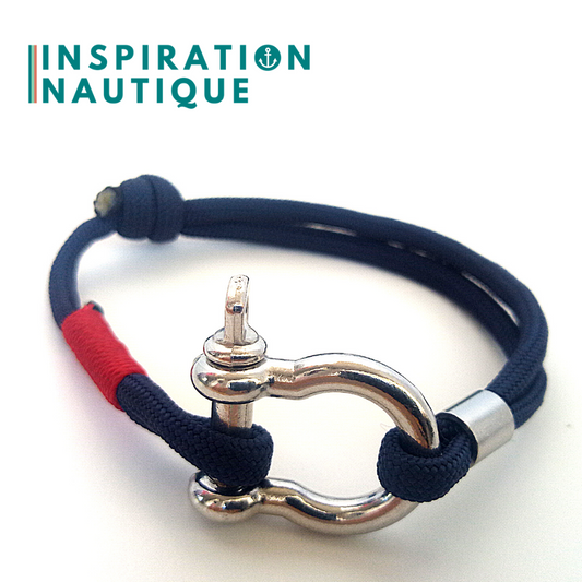 Nautical shackle bracelet for men and women