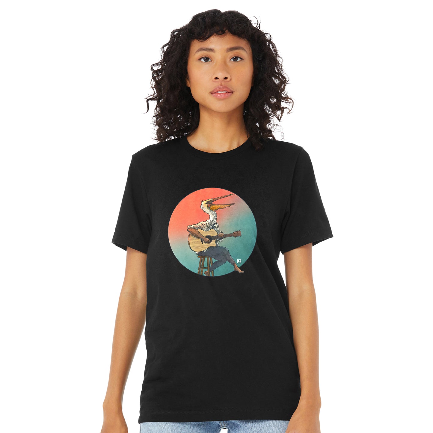 T-shirt unisexe : Pélican acoustique