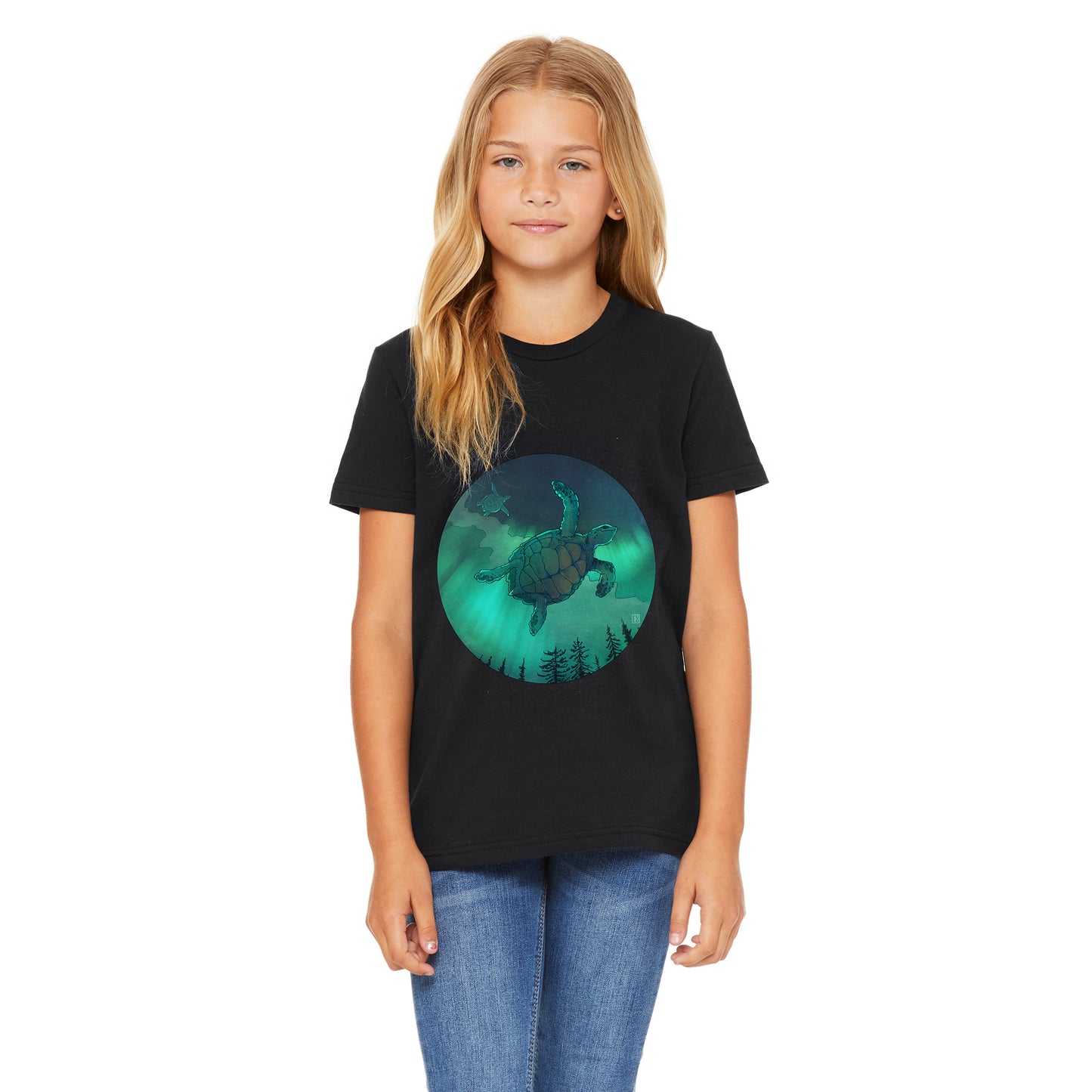 T-shirt enfant unisexe : Tortues boréales