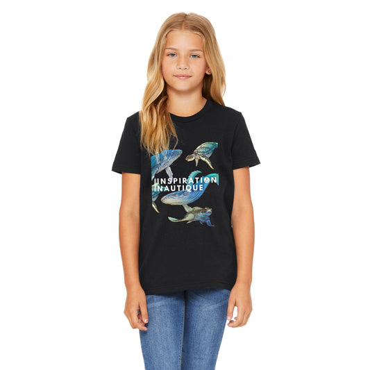 Children's T-shirt - Whales and turtles