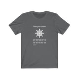 T-shirt unisexe : Sea you soon (roue) - Visuel blanc