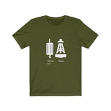 T-shirt unisexe : Défense vs bouée - Visuel blanc