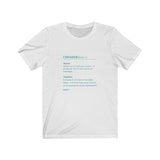 T-shirt unisexe : Chasser - Visuel sarcelle
