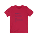 T-shirt unisexe : Chasser - Visuel marine