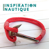 Bracelet marin avec ancre pour homme ou femme en paracorde 550 et acier inoxydable fait au Québec