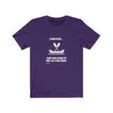 T-shirt unisexe : J'adorerais... mais mon canot et moi, on a des plans - Visuel blanc