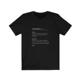 T-shirt unisexe : Chasser - Visuel blanc
