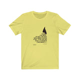 T-shirt unisexe : C'est qui qui avait la priorité finalement? (voilier) - Visuel noir