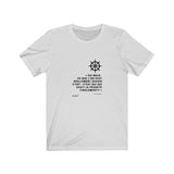 T-shirt unisexe : C'est qui qui avait la priorité finalement? (roue) - Visuel noir