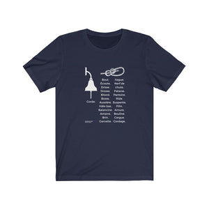T-shirt unisexe : Corde vs cordages - Visuel blanc