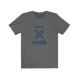 T-shirt unisexe : J'adorerais... mais mon kayak et moi, on a des plans - Visuel marine